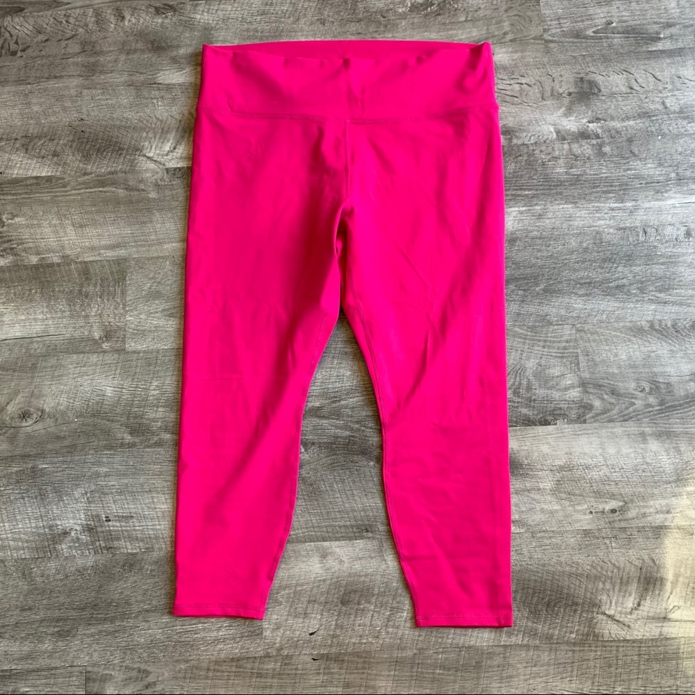 NWT Fabletics hot pink high waisted powerhold 7/8